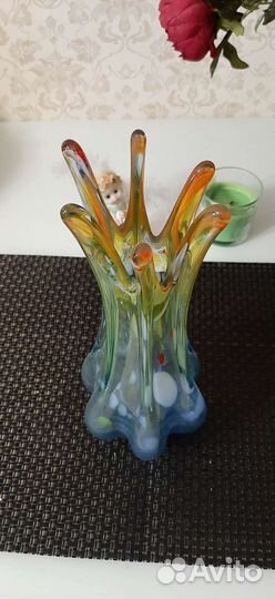 Ваза для цветов стекло СССР