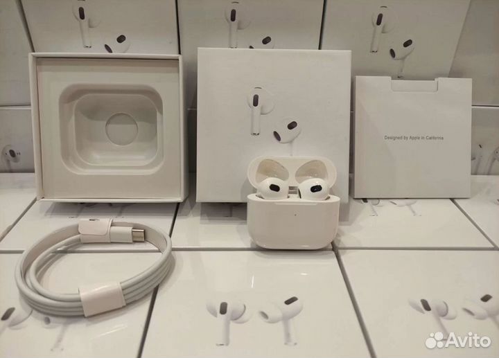 Airpods 3 (новые, ростест, бонус чехол)