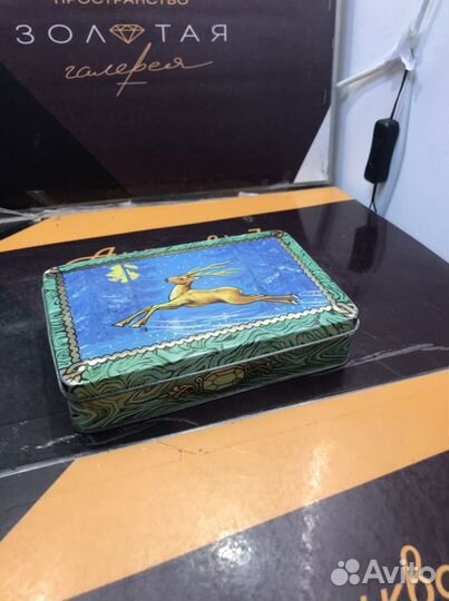 Жестяная коробка СССР олень