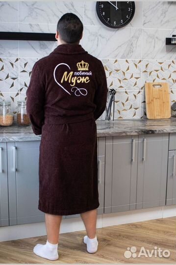 Халат махровый мужской