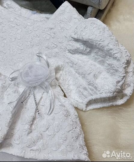 Нарядное платье для девочки 98-104 с сандалями