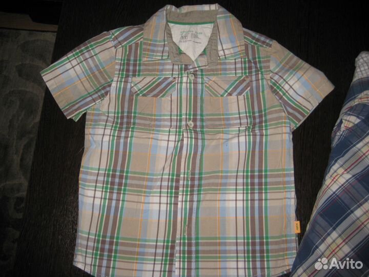 Рубашки детские р.104-140 фирменные, почти новые