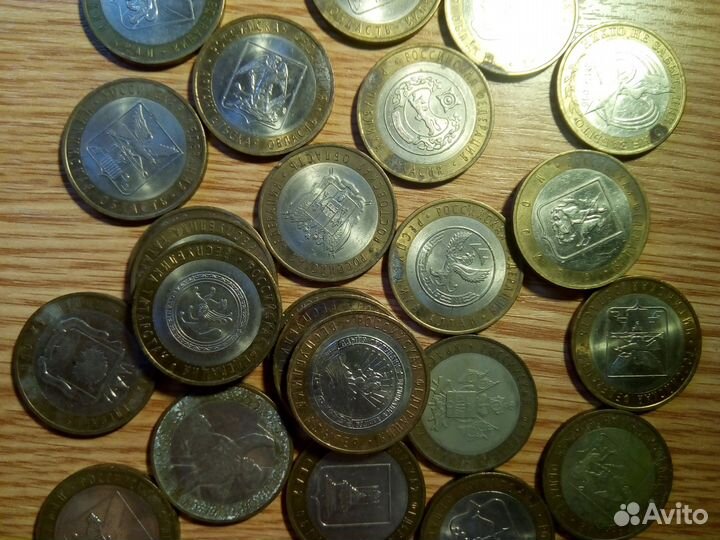 Монеты бм десятирублевые с патиной