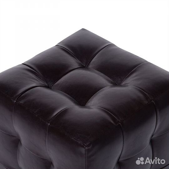 Пуф Лотос Коричневый экокожа