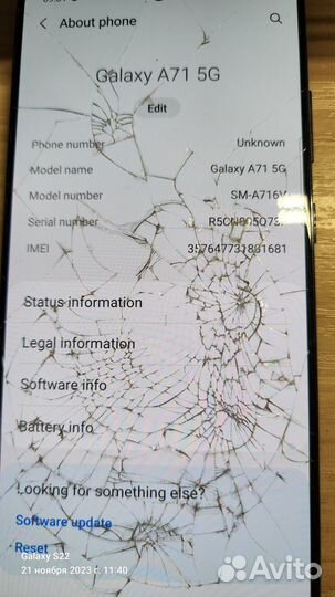 Мат. Плата Самсунг А71 5G