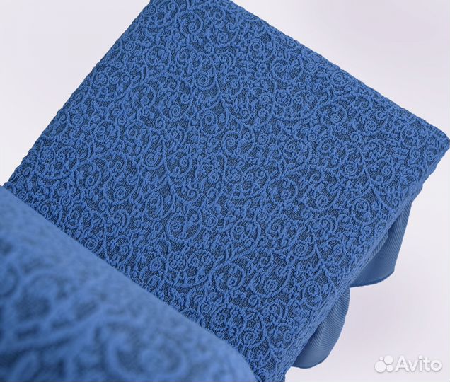 Набор чехлов на стулья со спинкой 6 шт, Голубой