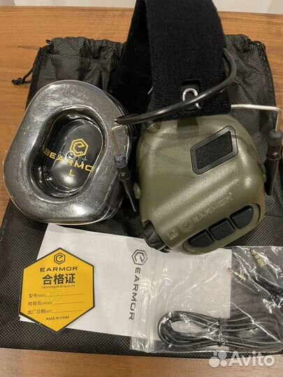 Активные наушники такический комплект