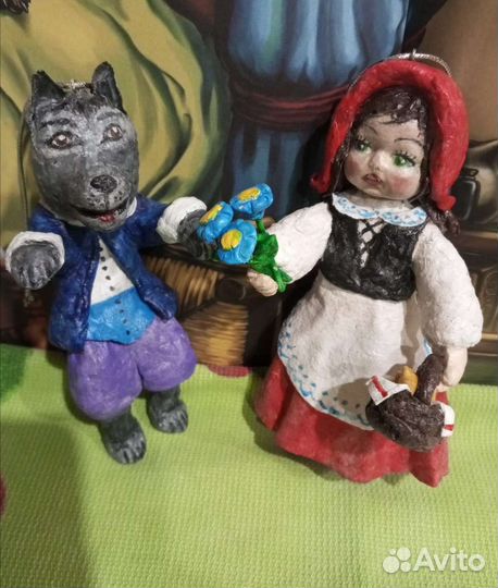 Ватные елочные игрушки (набор)