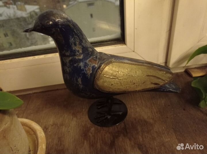 Статуэтка голубь, винтаж , ручная работа