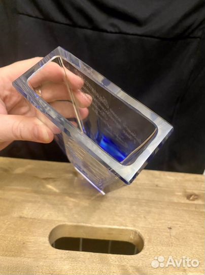 Хрустальная ваза Ростральная колонна