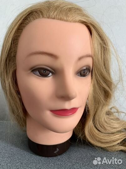Голова манекен. Натуральный волос 50-60см