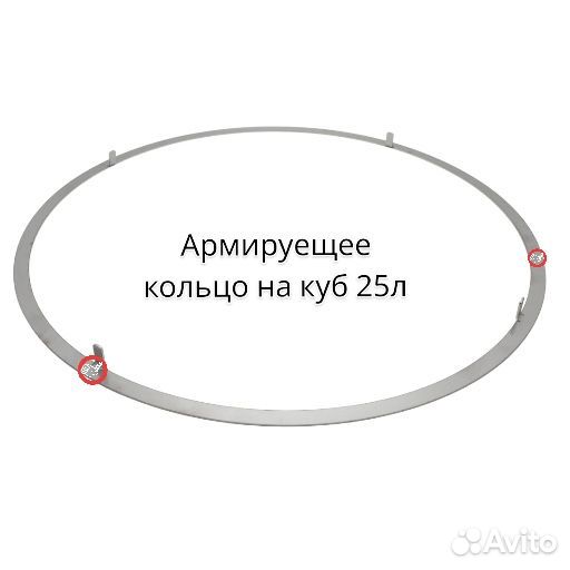 Армирующее кольцо для прокладки на куб 25л