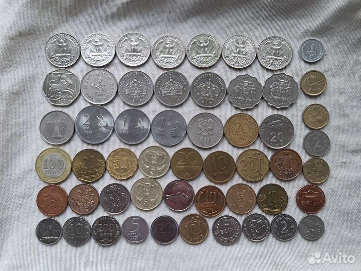 Иностранные монеты по 50