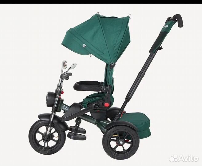 Детский велосипед трехколесный с ручкой