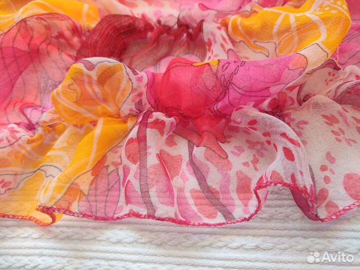 Шарф розовый