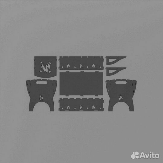 Мангал походный складной