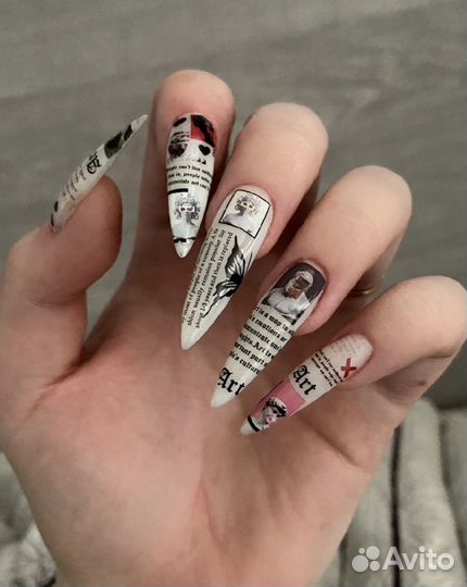 Наращивание ногтей,покрытие гель-лак