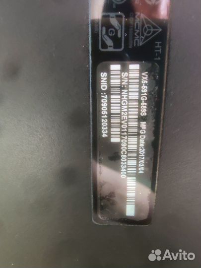 Игровой ноутбук Aspire VX 15 VX5-591G