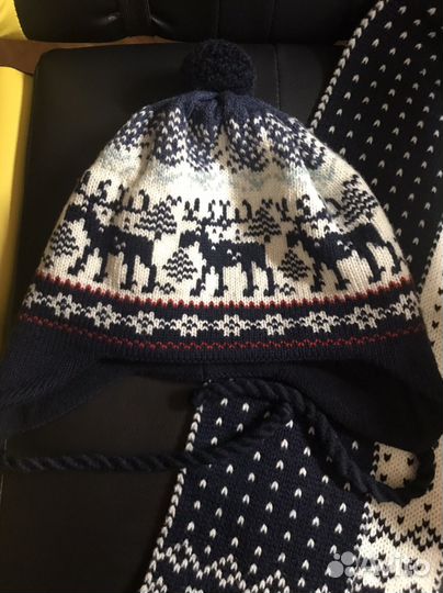 Шапка и шарф Scandica 54-56, зима, Эстония