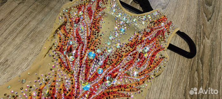 Купальник для худ. гимнастики красный