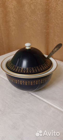 Супница Echt Kobalt и набор тарелок 24 шт Дулево