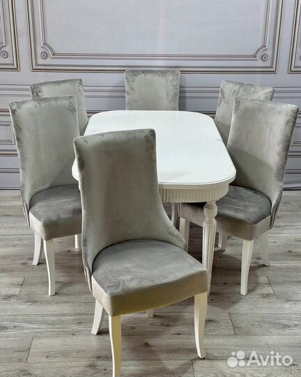 Стол обеденный и стулья от производителя