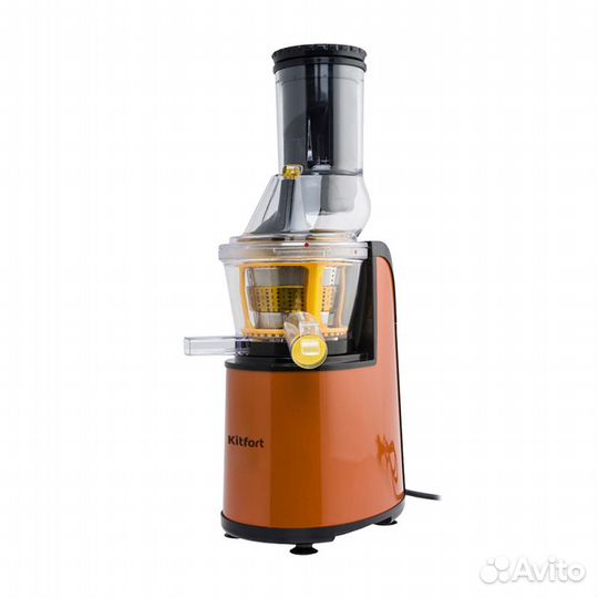 Соковыжималка Kitfort KT-1102 шнековая, оранжевая