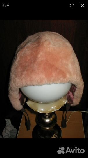 Шапка детская винтаж СССР нат.овчина новая р-р 54