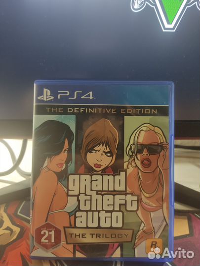 GrandTheftAuto Trilogy ps4 диск