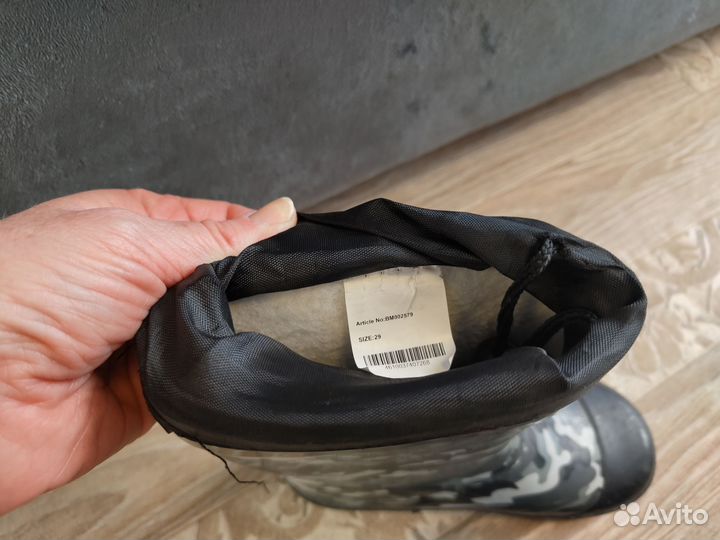 Резиновые сапоги для мальчика 29