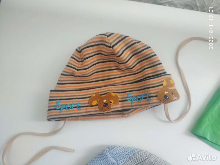 Шапка для мальчика до года