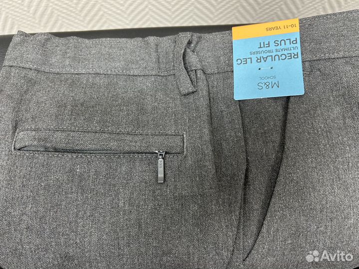 Брюки школьные Marks&Spenser серые 140
