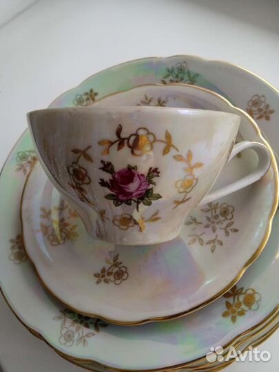 Чайный и столовый сервизы kahla винтаж