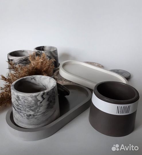 Стакан/ банка/ тара для свечи с крышкой