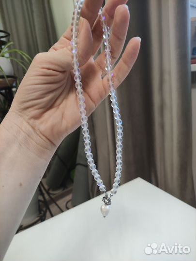 Чокер колье с керамическим сердцем