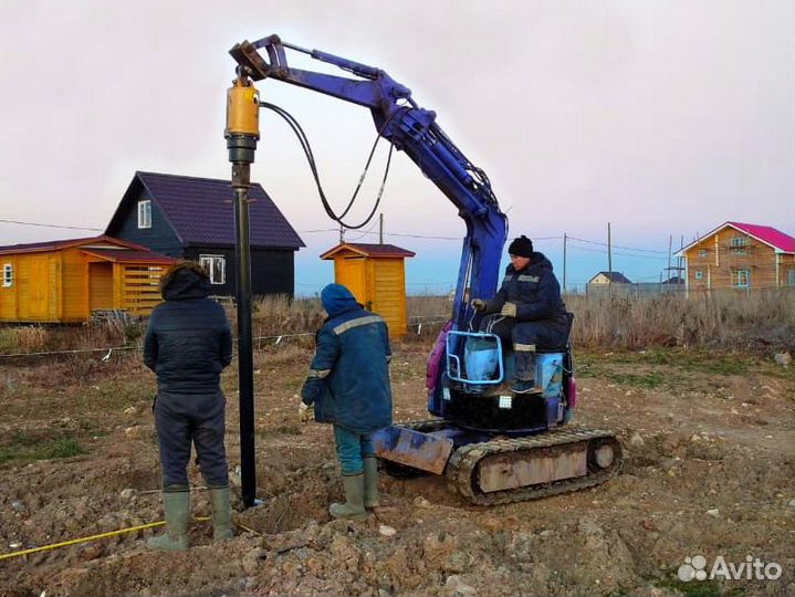 Фундамент свайный-винтовой под ключ