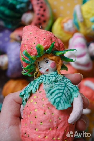 Ватные ёлочные игрушки