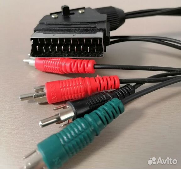 Кабель переходник scart-6RCA