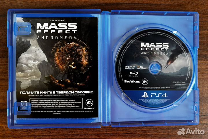 Mass effect диск PS 4