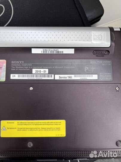 Нетбук/ ноутбук Sony vaio pcg-21213V