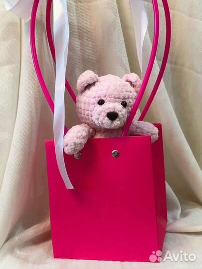 Плюшевый мишка вязаный