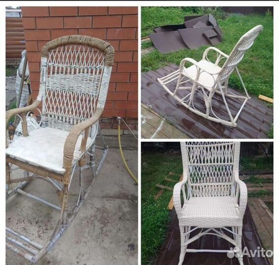 Ремонт мебели из ротанга