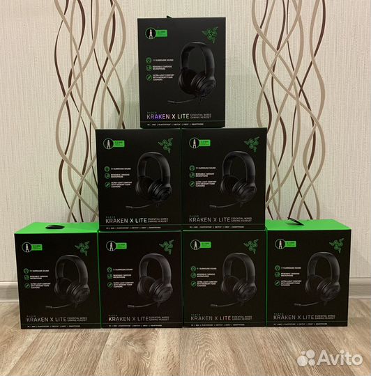Игровые наушники razer kraken X lite (новые)