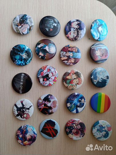 Значки с аниме