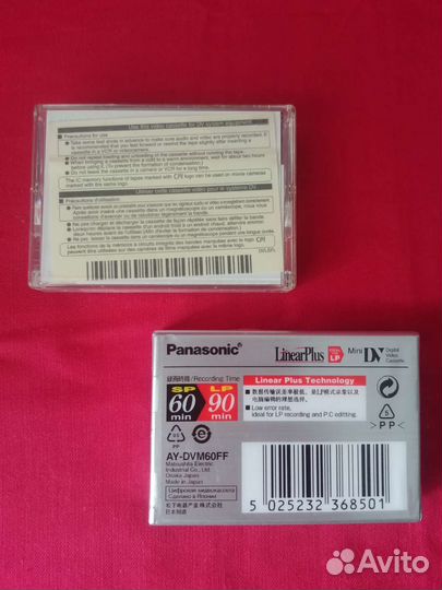Кассеты MiniDV 60 мин.Panasonic AY-DVM60FF/LP
