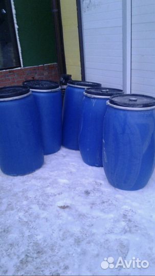 Пластиковые бочки 227 литров