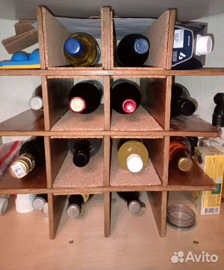 Бутылочница из фанеры