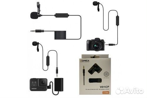 Comica CVM-V01CP Всенаправленный петличный для циф