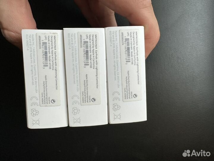 Наушники apple earpods lightning