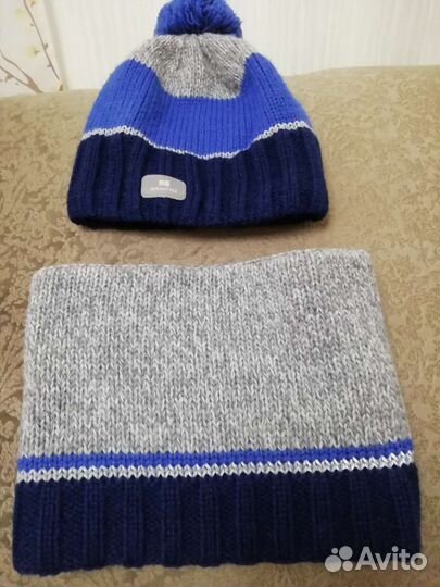 Детский зимний комплет nikastyle шапка+снуд 54р